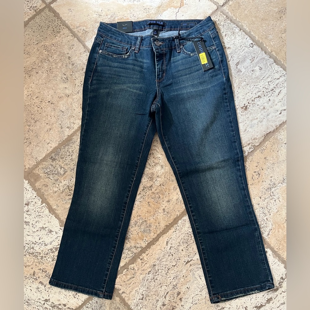 NWT CODE BLEU Soho crop bootcut jean 6